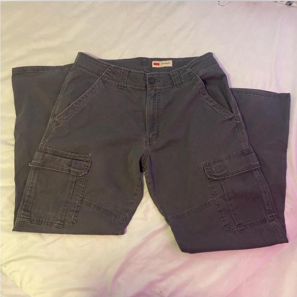 Men's Gray Wrangler Cargo Pants